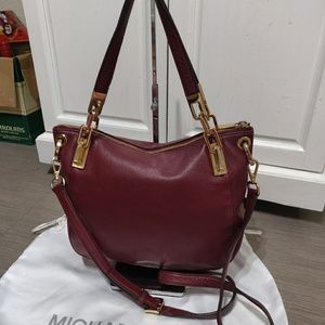 Michael Kors Plum Gold Chain Purse
